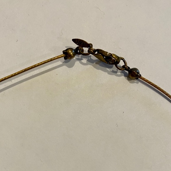 NWT Marked Teal Green Blue Beaded Pendant Necklace - Picture 6 of 7